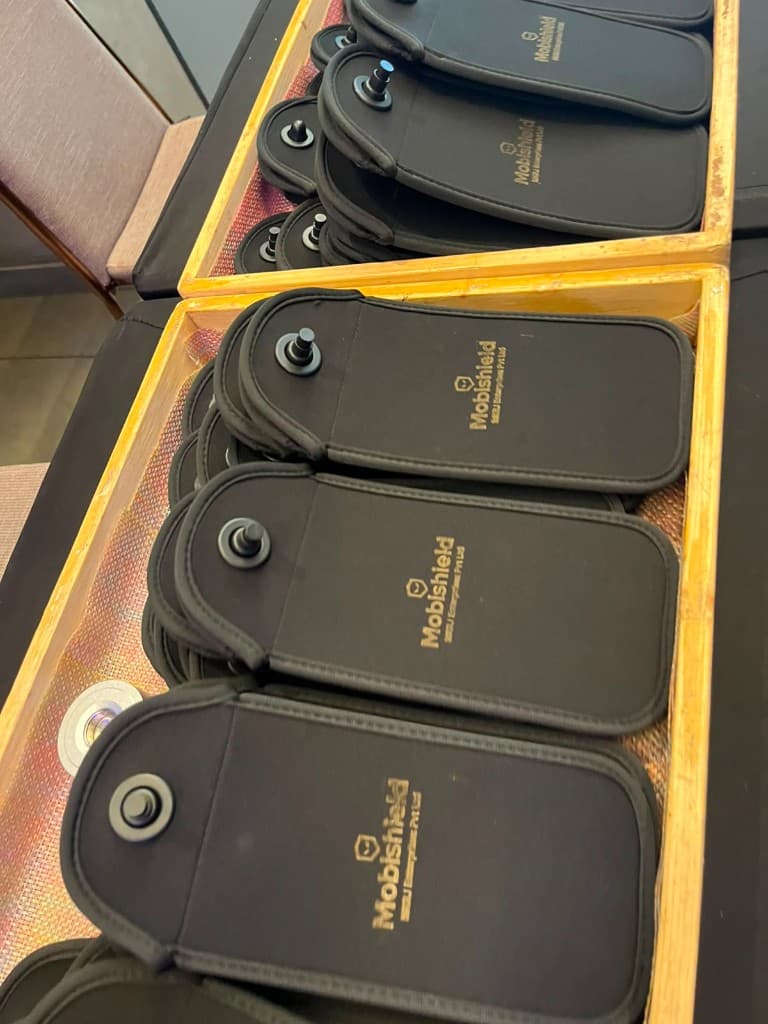 MobiShield phone lock pouch and phone restriction pouch by MKRJ Enterprises