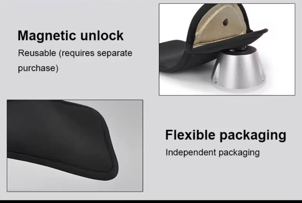 Magnetic unlock mechanism with reusable base station